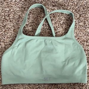 Set active sculpt flex box sports bra matcha